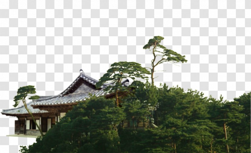 Budaya Tionghoa Chinese Painting Building Shan Shui Architecture - Features Transparent PNG