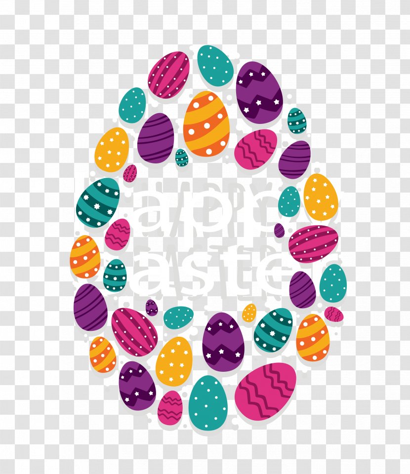 Easter Bunny T-shirt Egg Postcard - Greeting Card - Vector Color Decoration Transparent PNG