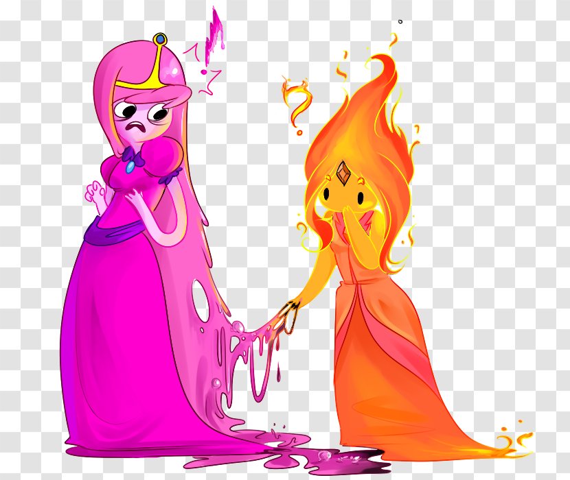 Princess Bubblegum Marceline The Vampire Queen Finn Human Flame Jake Dog - Character Transparent PNG