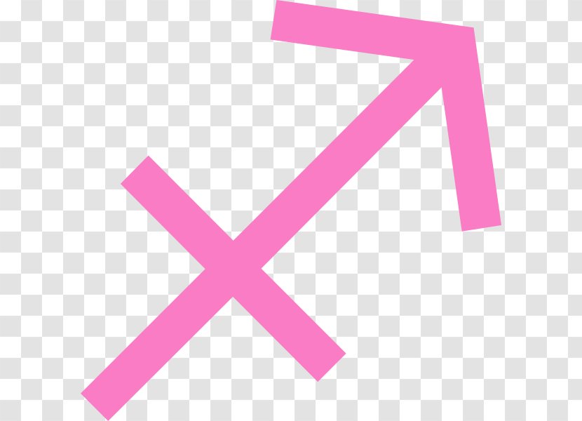 Sagittarius Astrological Sign Zodiac Ascendant Symbols - Pink Transparent PNG