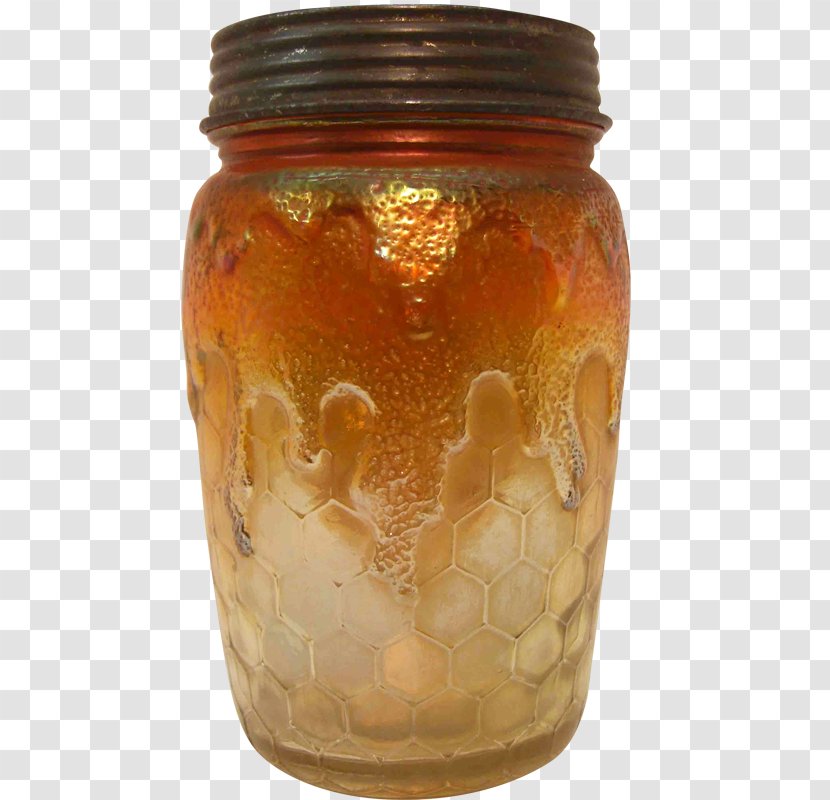 Carnival Glass Mason Jar Champagne Fenton Art Company - Bottle - Of Honey Transparent PNG