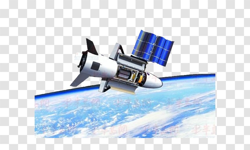 Boeing X-37 USA-212 Spaceplane Unmanned Spacecraft - Aircraft - Space Scene Transparent PNG
