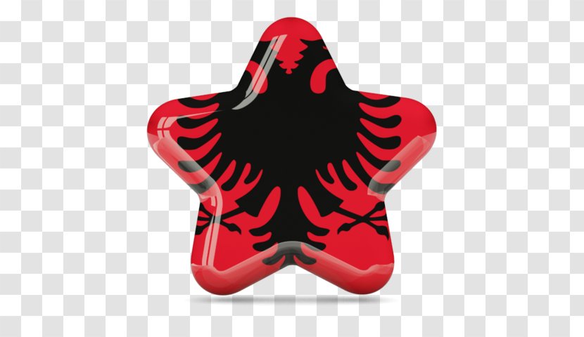 Flag Of Albania Double-headed Eagle Coat Arms - Doubleheaded Transparent PNG