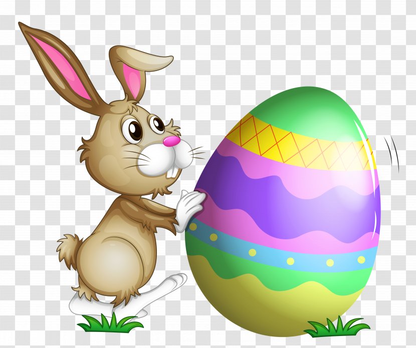 Easter Bunny Rabbit Clip Art Drawing - Domestic Transparent PNG