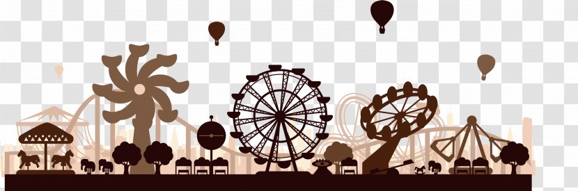 Amusement Park Roller Coaster Traveling Carnival Transparent PNG