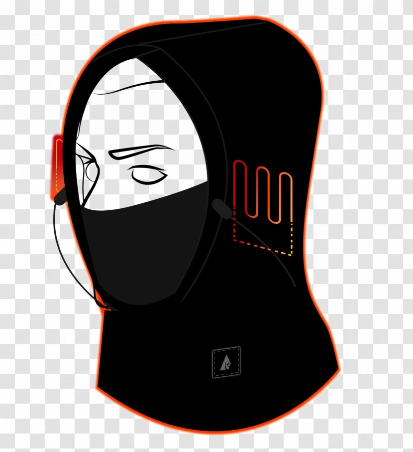 Hoodie Headgear Balaclava Polar Fleece - Black - Hat Transparent PNG