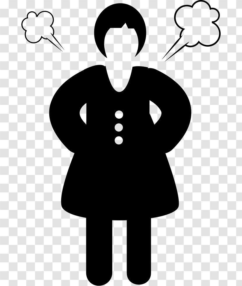 Download Clip Art - Silhouette - Angry Woman Transparent PNG