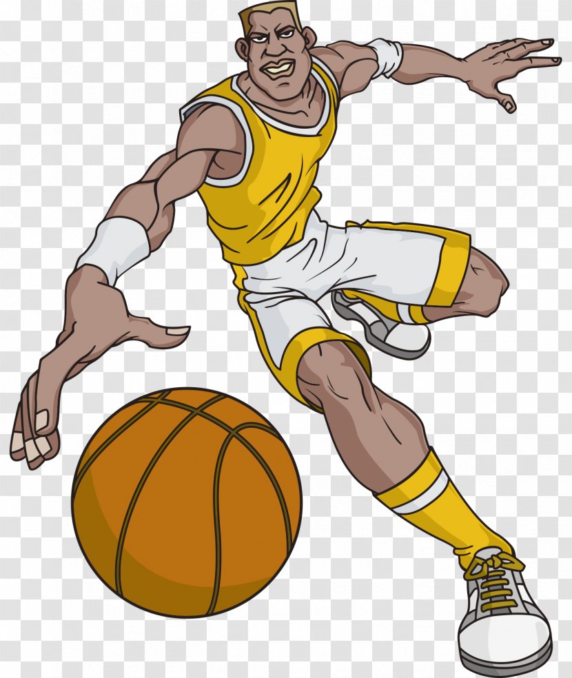 Cartoon Basketball Character - Sport - Vector Playing Cartoonist Transparent PNG