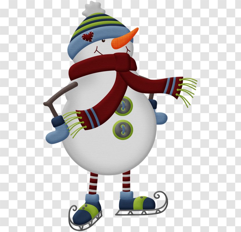 Snowman Christmas Ice Skating Desktop Wallpaper Clip Art - Recreation - Skates Transparent PNG