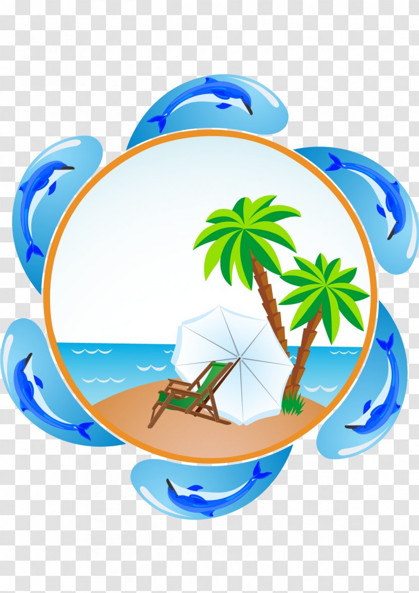 Cartoon Comics Illustration - Beach - Sea Island,coconut,Coco,tourism,Great Transparent PNG