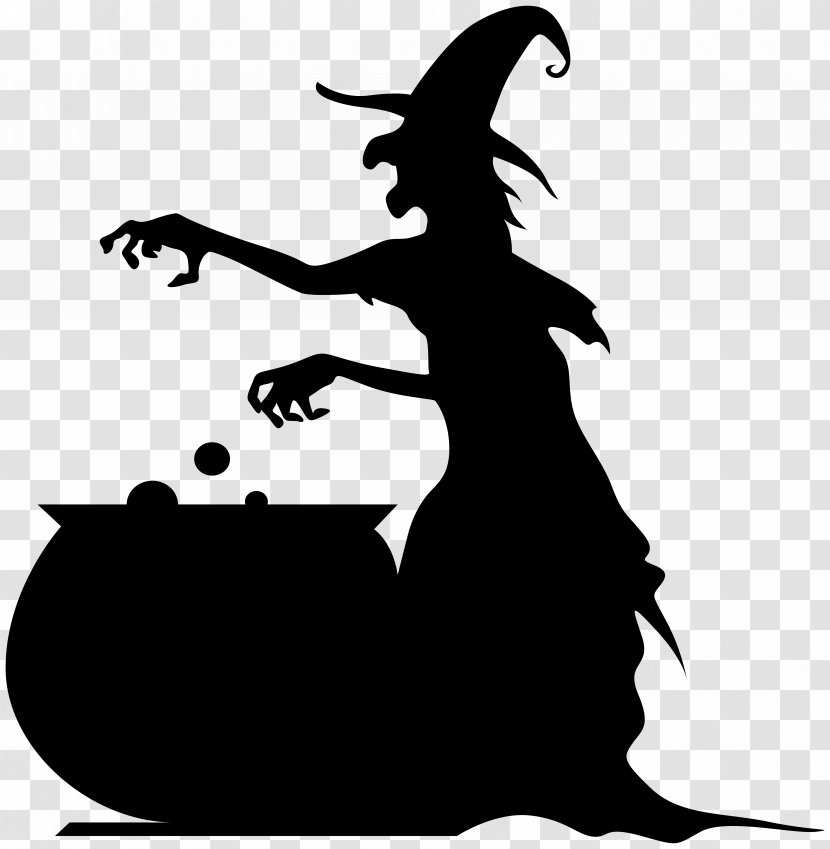 Cauldron Witchcraft Clip Art - Black And White - Witch Transparent PNG