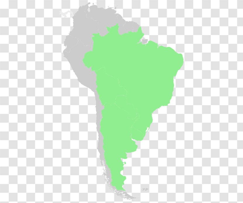 South America Latin United States - Map Transparent PNG