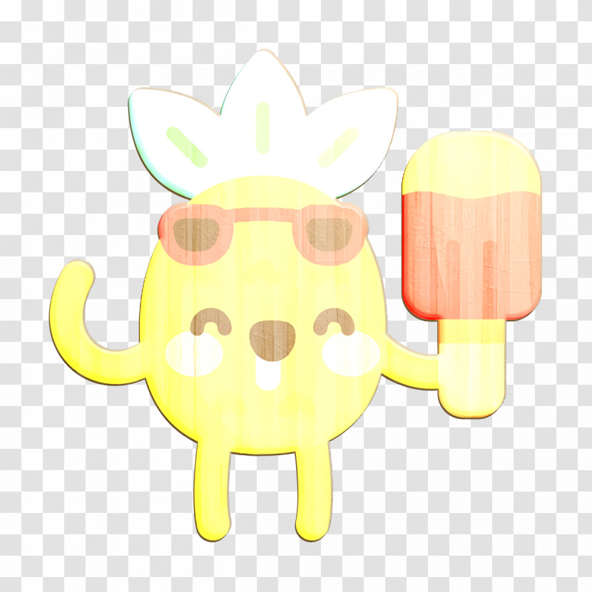 Pineapple Character Icon Popsicle Icon Summer Icon Transparent PNG