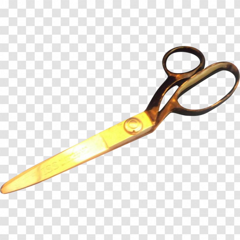 Scissors Hair-cutting Shears Tool - Haircutting - Golden Transparent PNG