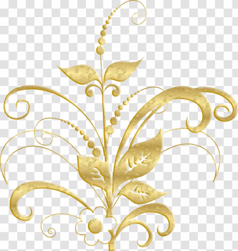 Ornament Gold Clip Art - Leaf - Ornaments Transparent PNG