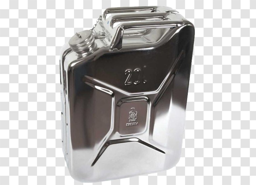 Jerrycan Stainless Steel Tin Can Fuel - Polishing - Jerry Transparent PNG