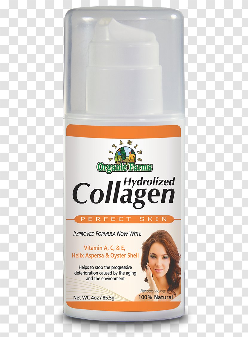 Lotion Cream Skin Care Hydrolyzed Collagen Transparent PNG