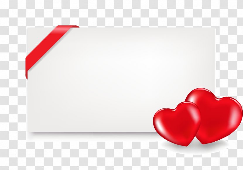 Heart Love Euclidean Vector Template - Space - Heart-shaped Ribbon Border Transparent PNG