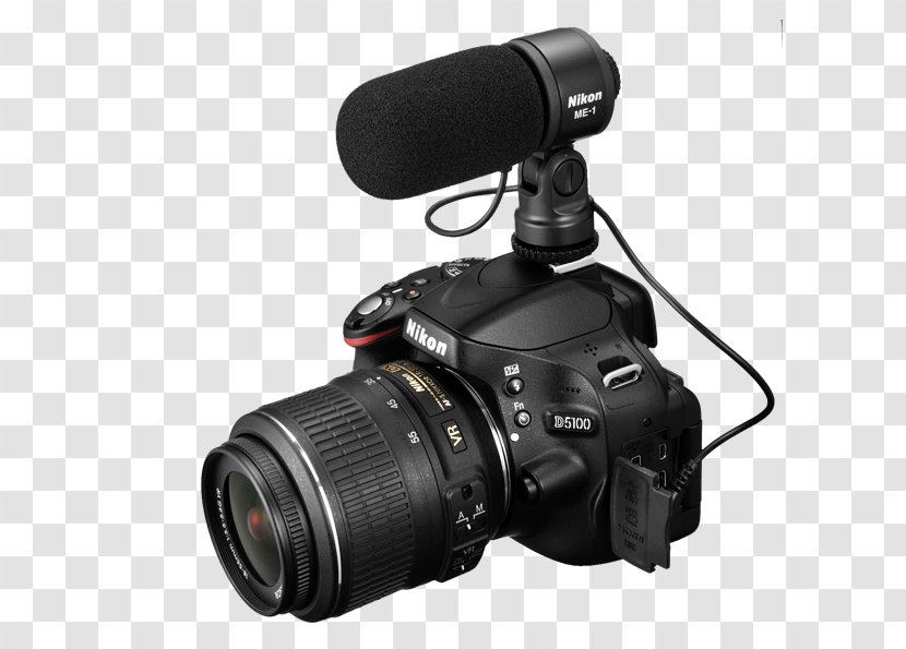 Nikon D5100 Microphone D3200 ME-1 Digital SLR - Technology Transparent PNG