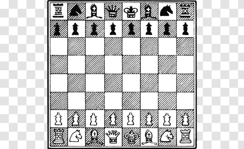 Chess Opening King Knight Queen - Monochrome - Board Cliparts Transparent PNG