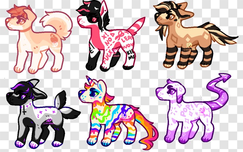 Dog Horse Art Pink M Clip - Fiction Transparent PNG