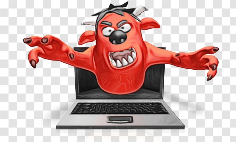 Laptop Background - Figurine - Telephone Demon Transparent PNG