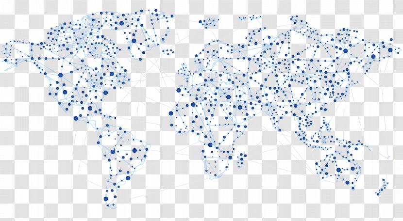 World Map Globe - Point - Connections Transparent PNG