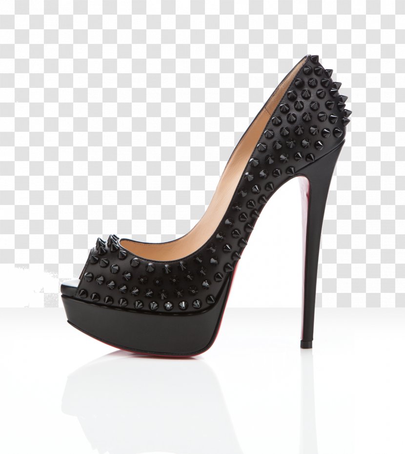 Court Shoe Peep-toe High-heeled Footwear Track Spikes - Louboutin Transparent PNG