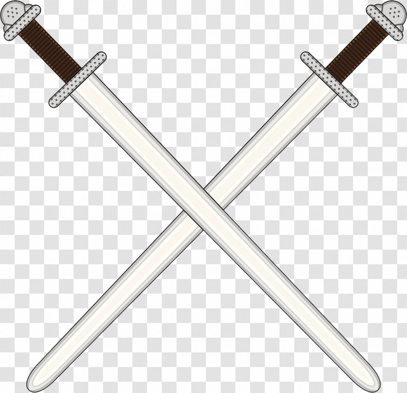 Sword Sabre Stock Photography Illustration - Viking - Two Crossed Swords Transparent PNG