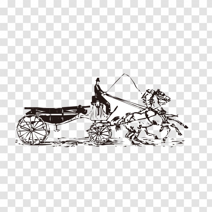Black And White Download - Shoe - Carriage Artwork Transparent PNG