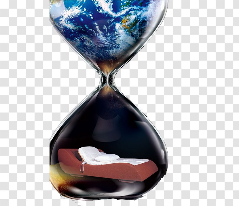 Earth Hourglass Poster Transparent PNG