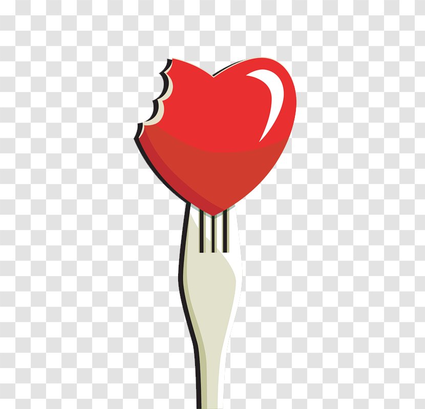 Fork Euclidean Vector - Watercolor - Heart Transparent PNG