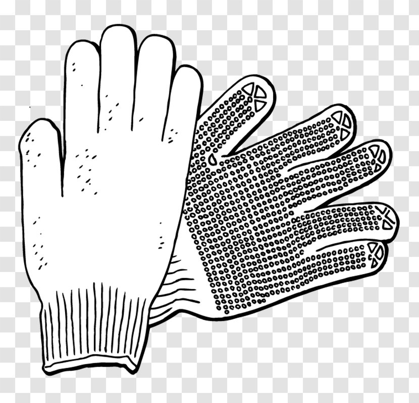 Finger Hand Model Cycling Glove - Design Transparent PNG