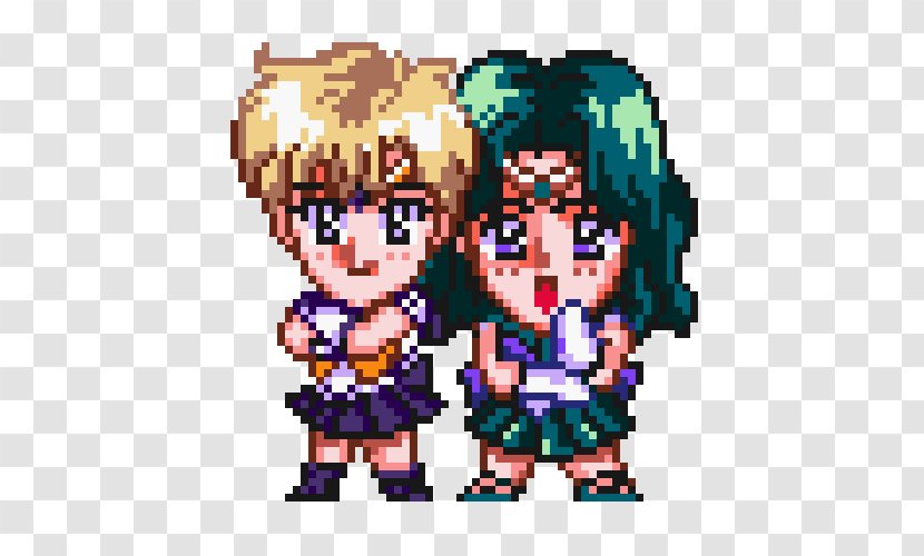 Sailor Neptune Uranus Moon Chibiusa ChibiChibi - Symbol - Salor Transparent PNG