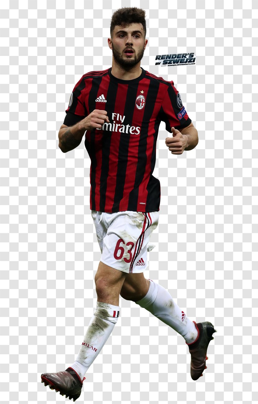 Patrick Cutrone A.C. Milan DeviantArt Jersey - Player - Suso Transparent PNG