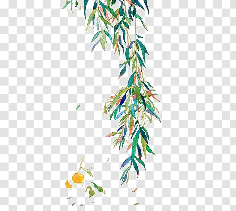 Watercolor Painting Leaf Twig - Leaves Transparent PNG