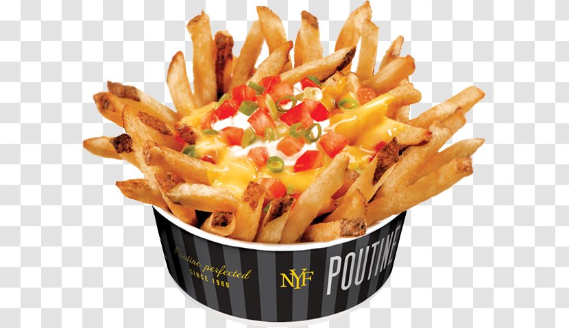 French Fries Nachos Poutine Vegetarian Cuisine Veggie Burger - Fast Food - Cheese Transparent PNG