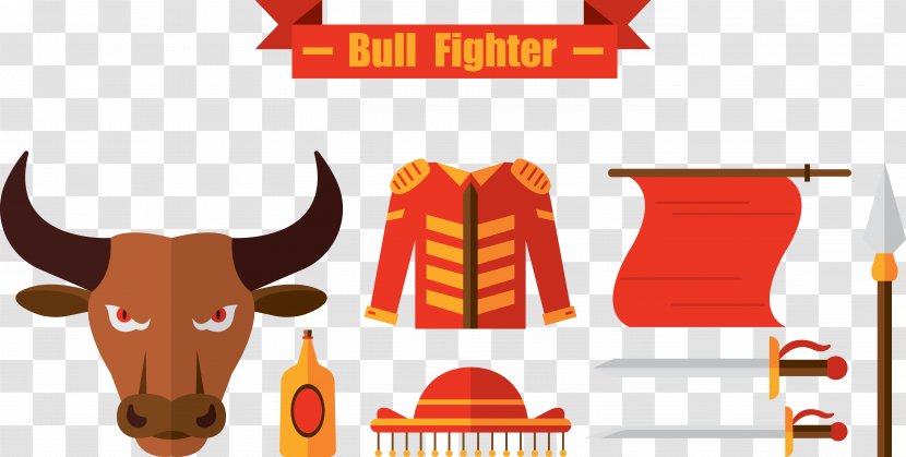 Bullfighting Warrior Supplies - Brand - Pattern Transparent PNG