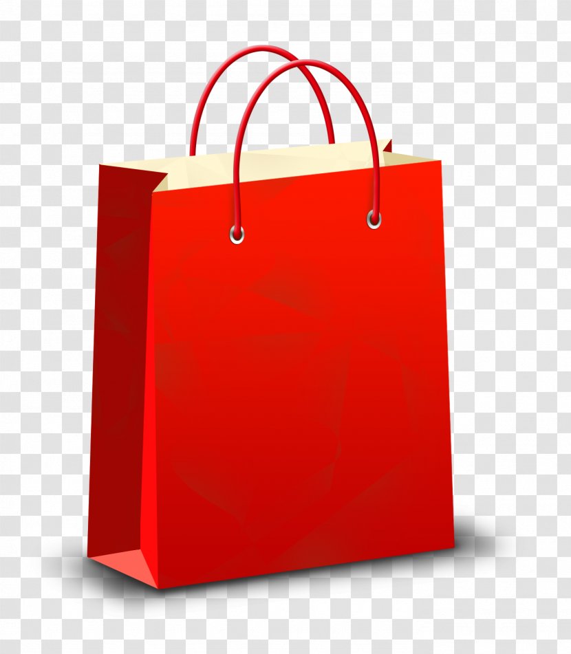 Shopping Bag Clip Art - Packaging And Labeling - Red Bags Transparent PNG