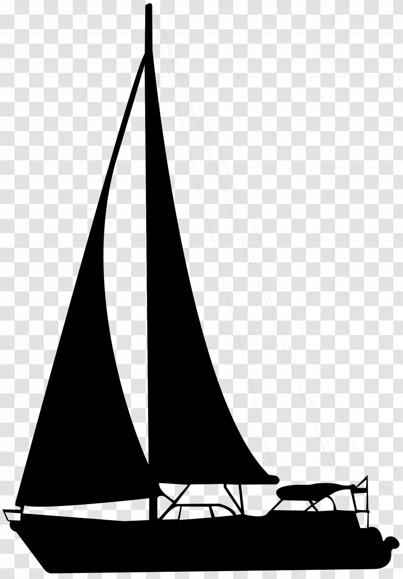 Sailboat Silhouette Clip Art - Caravel - Sailing Boat Transparent PNG