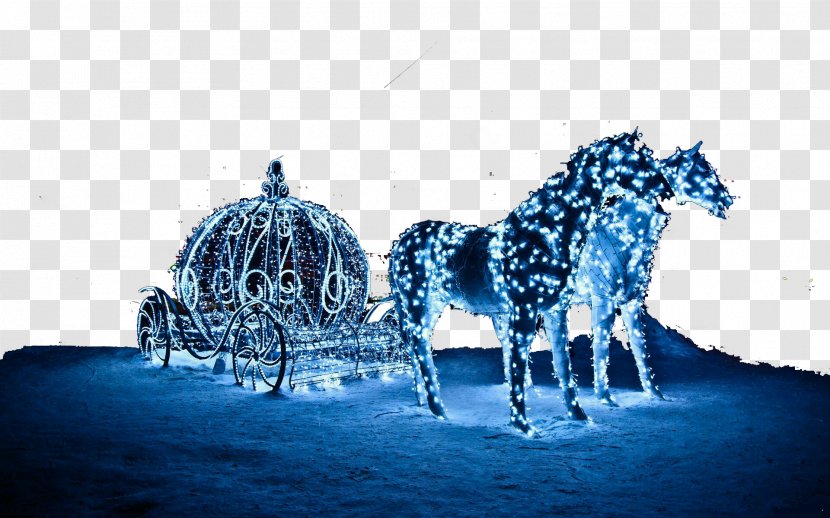 Light Desktop Wallpaper Photography - Horse - Creative Blue Effect Carriage Transparent PNG