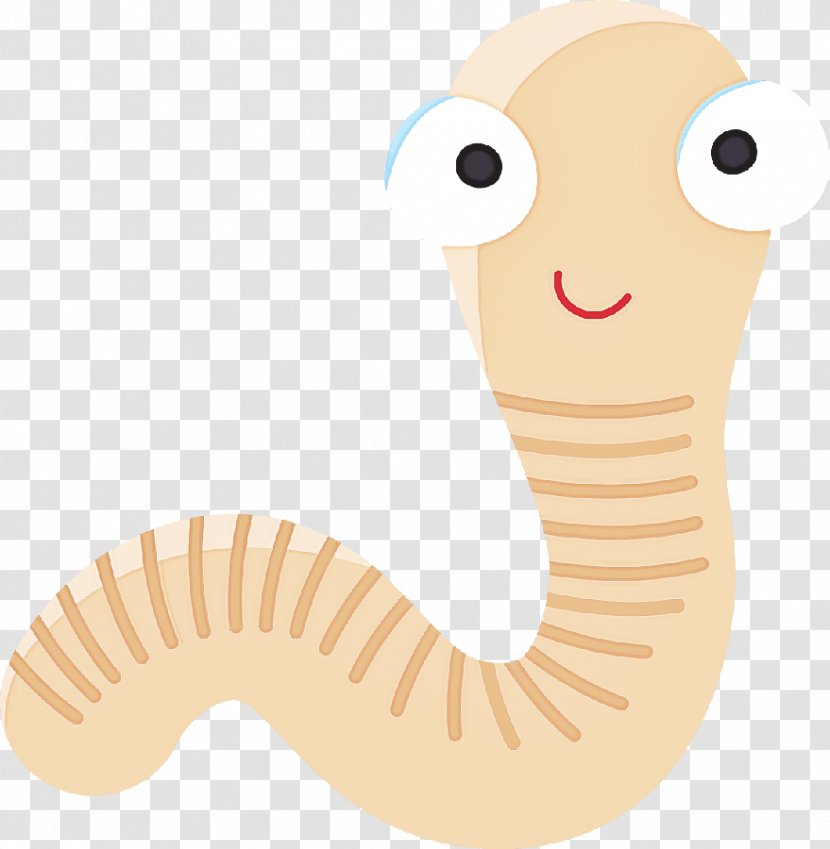 Cartoon Animal Figure Earthworm Worm Ringed-worm - Millipedes Ringedworm Transparent PNG
