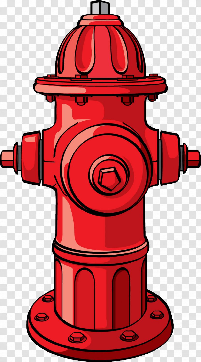 Fire Hydrant Cartoon Firefighter's Helmet - Firefighter - Transparent PNG