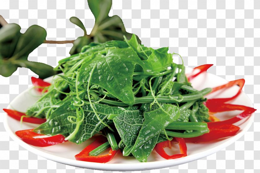 Chinese Cuisine Spinach Salad Vegetarian Recipe - Leaf Vegetable - Health Tip Loofah Transparent PNG