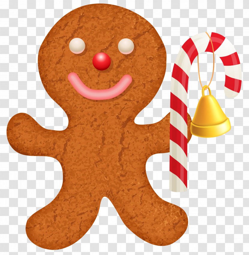 Gingerbread House Pryanik Lebkuchen Clip Art - Christmas - Ornament With Candy Cane Clip-Art Image Transparent PNG