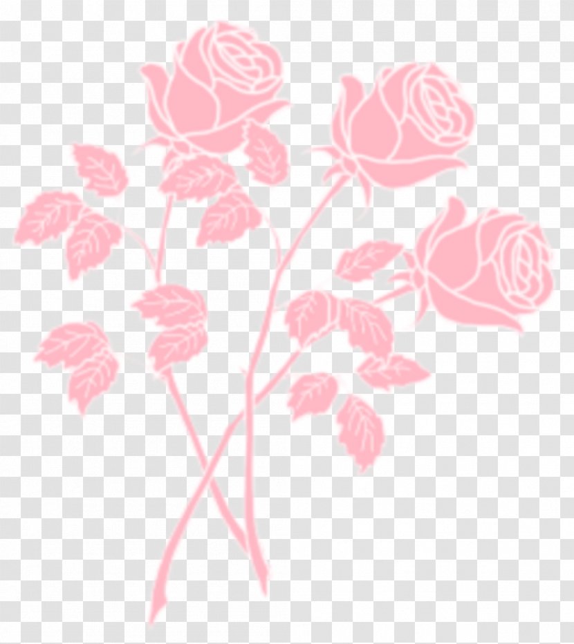 Pink Flowers Background Rose Petal Plant Stem Transparent Png