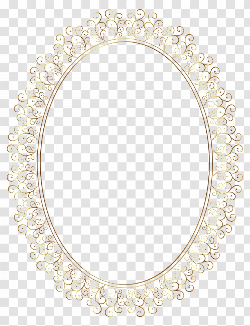 Pattern - Picture Frames - Oval Frame Transparent Clip Art Image Transparent PNG