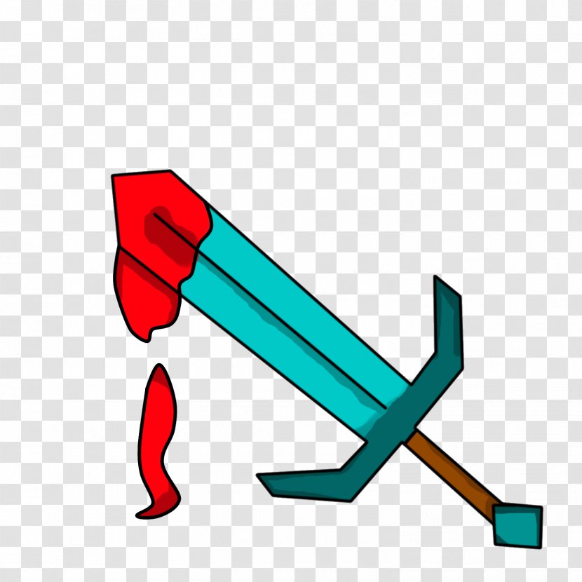 Minecraft Sword Video Game Player Versus Drawing - Heart - In The Stone Transparent PNG