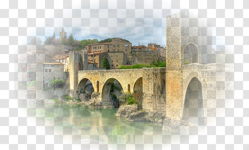 Lleida Bridge Of Besalú Tarragona Middle Ages - Spain - Romanesque Architecture Transparent PNG