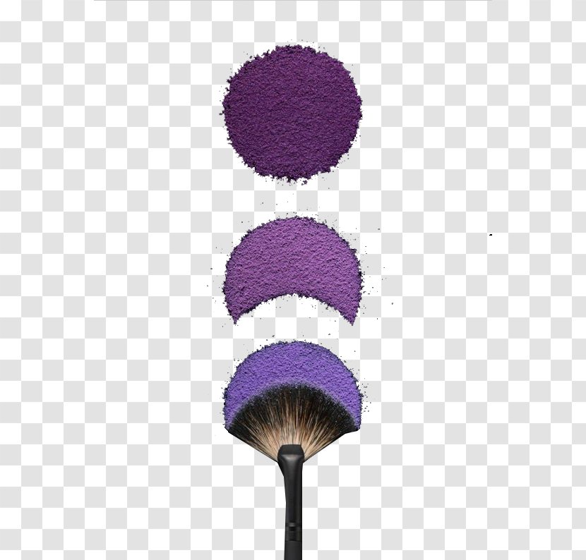 Purple Eye Shadow Cosmetics Make-up - Makeup - Brush Applicator Transparent PNG